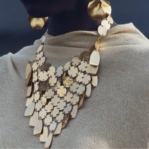 Zara Gold Statement Necklace